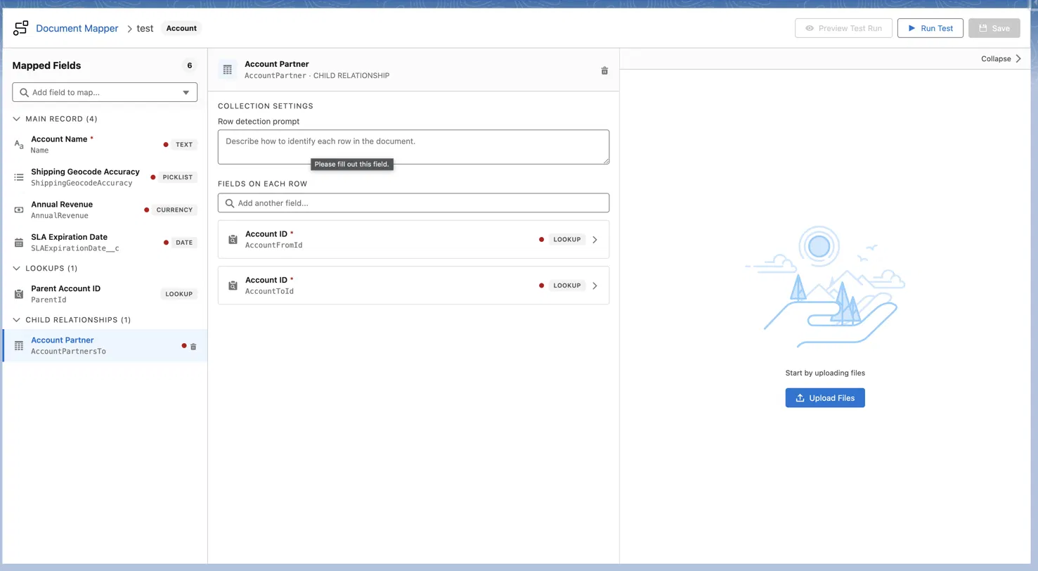 A lookup field inside a child collection, resolved with Get Existing